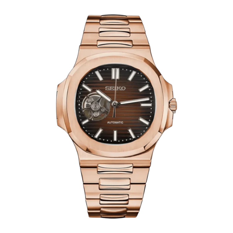 NAUTIKO ROSE GOLD CHOCOLATE (Open Heart)