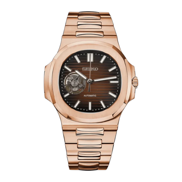 NAUTIKO ROSE GOLD CHOCOLATE (Open Heart)