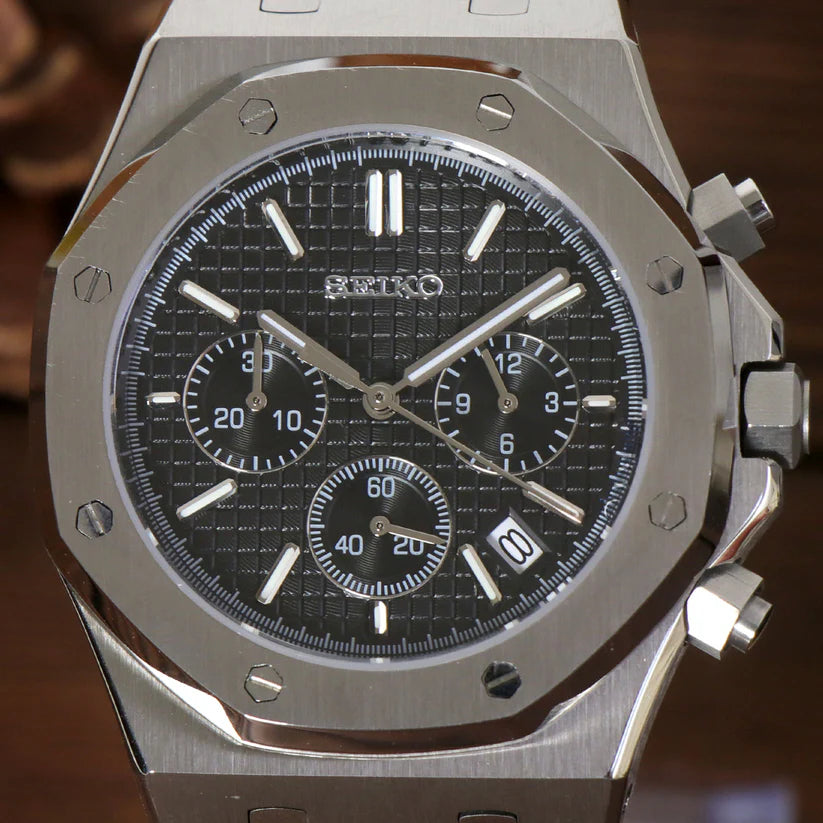 ROYAL SEIKOAK BLACK Chronograph