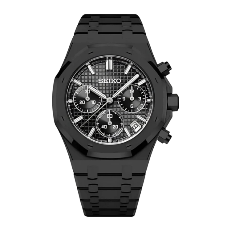 ROYAL SEIKOAK DOUBLE BLACK Chronograph