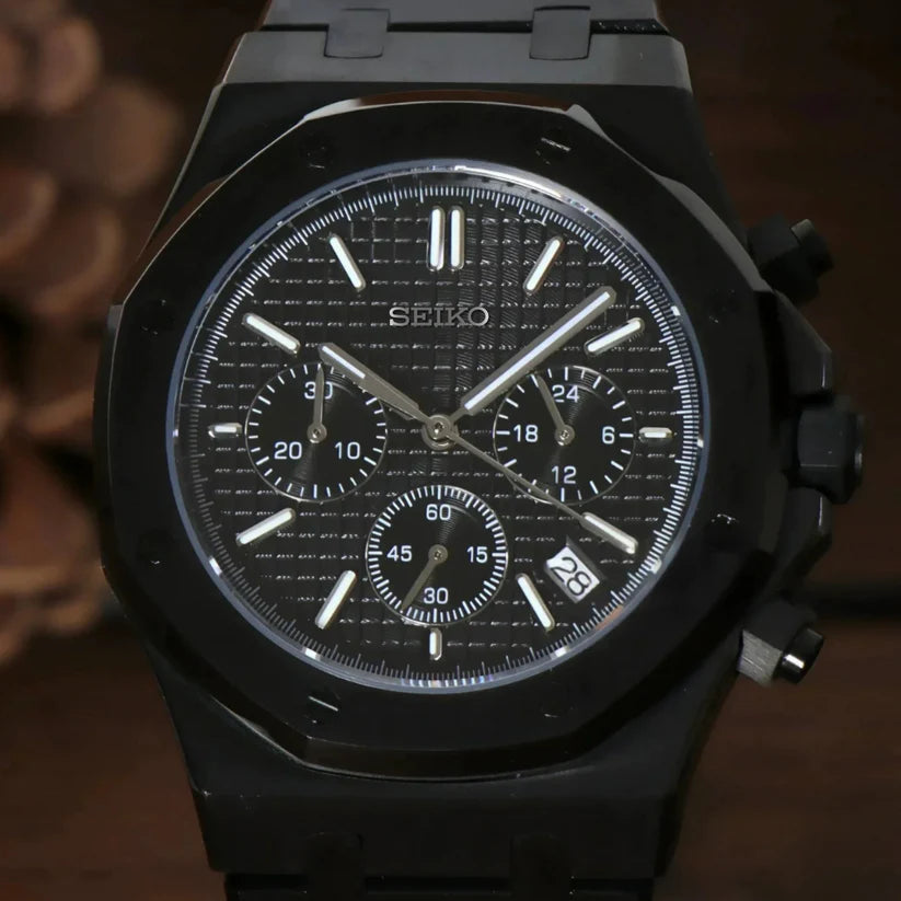 ROYAL SEIKOAK DOUBLE BLACK Chronograph