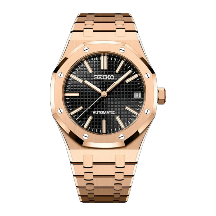 ROYAL SEIKOAK ROSE GOLD BLACK