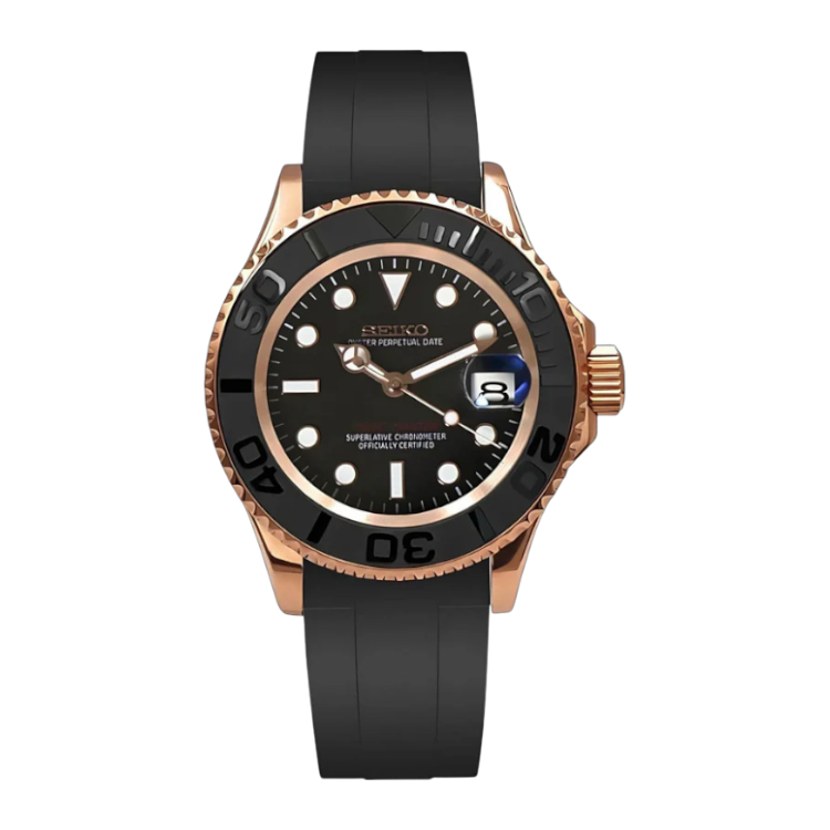 SEIKOMARINER ROSE GOLD & BLACK