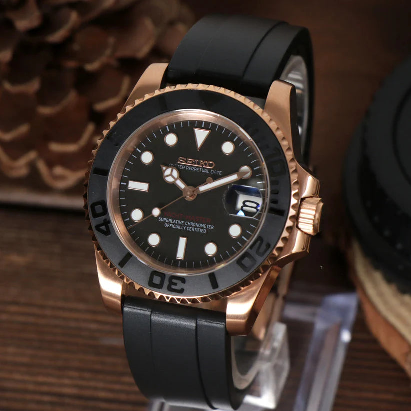 SEIKOMARINER ROSE GOLD & BLACK