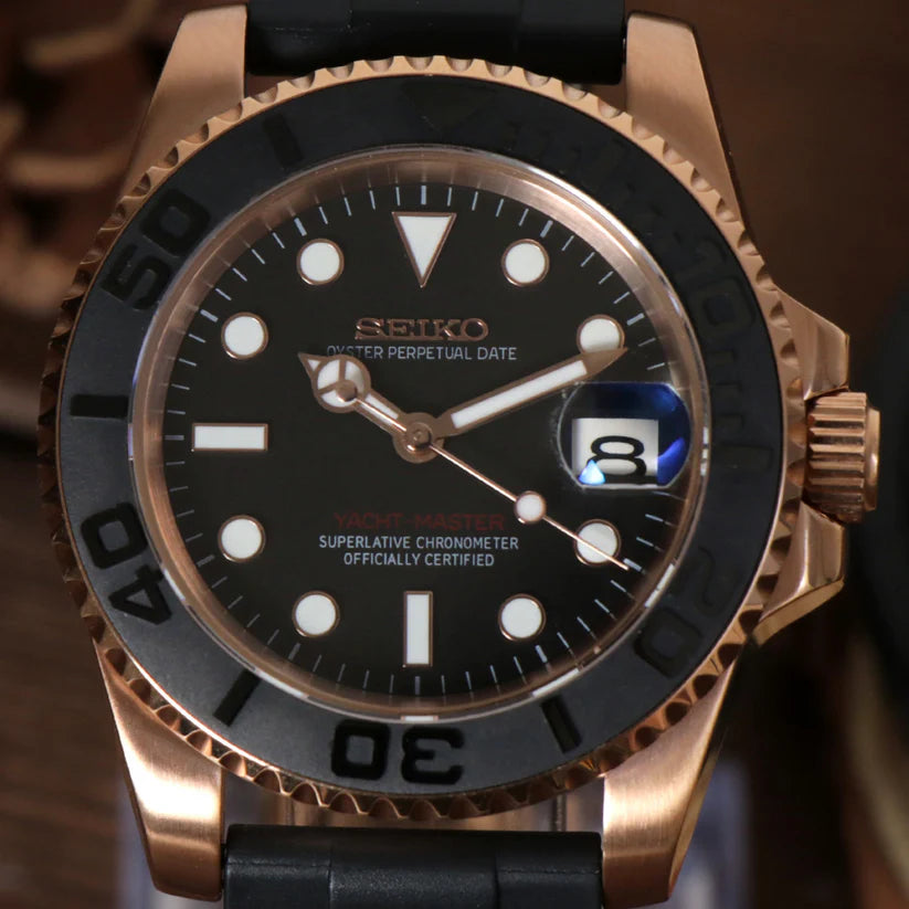 SEIKOMARINER ROSE GOLD & BLACK