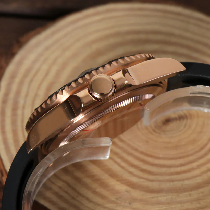 SEIKOMARINER ROSE GOLD & BLACK